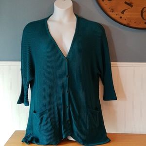 MAURICES WAFFLE CARDI 2X